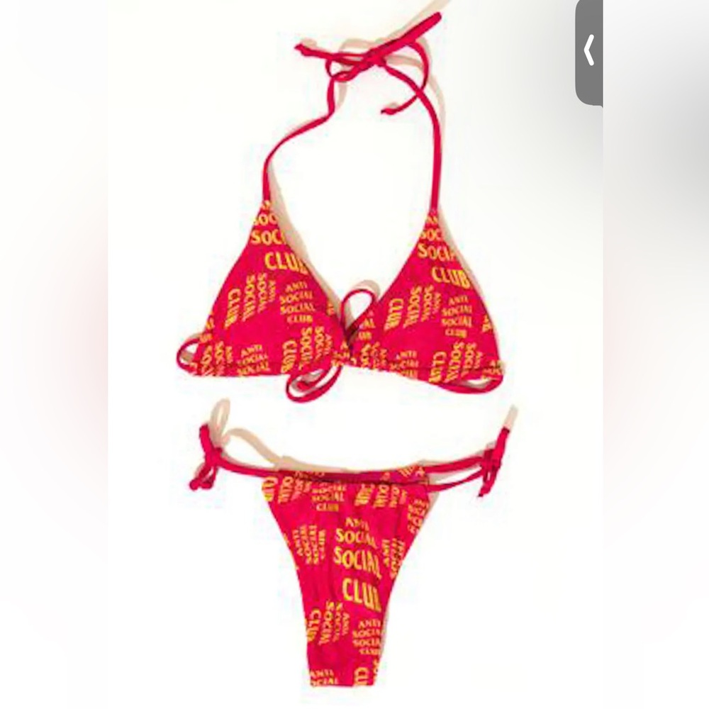 NWOT ANTI SOCIAL SOCIAL CLUB PINK & YELLOW BIKINI